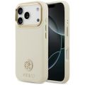 Puzdro Guess Grained Strass Logo MagSafe pre iPhone 17 Pro béžová