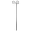 vidaXL Záhradné svietidlo so stĺpikom, 3 lampy 220 cm