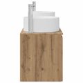 vidaXL Set kabinetov do kúpeľne 3 ks Dub artisan 49,5 x 44,5 x 65,5 cm