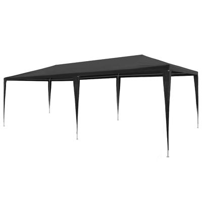 vidaXL Párty stan 3x6 m, PE, antracitový