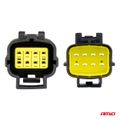 Sada elektrických vodotesných konektorov 8 PIN 2,2 mm AMiO-04350