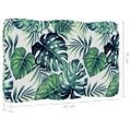vidaXL Poduška na paletovú pohovku vzor listov 60x40x12 cm látka