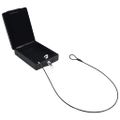 vidaXL Trezor do auta so zámkom Čierna 22 x 16 x 7 cm Oceľ