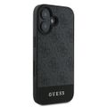 Puzdro Guess pre iPhone 16 6,1" GUHCP16SG4GLGR sivé pevné puzdro 4G spodný pruh