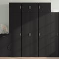 vidaXL Úložná skrinka čierna 70x42,5x225 cm kompozitné drevo