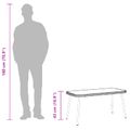 vidaXL Konferenčný stolík Hnedá a čierna 90 x 45 x 43 cm polyratan