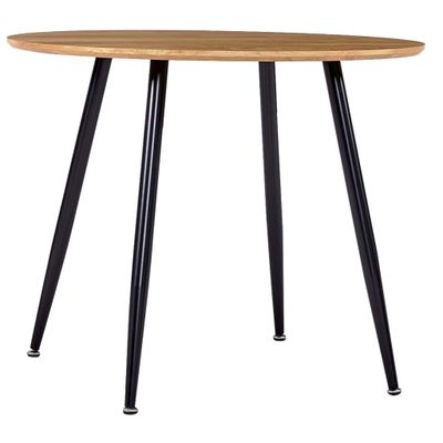 vidaXL Jedálenský stôl, dubovo čierny 90x73,5 cm, MDF