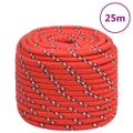 vidaXL Lodné lano červené 18 mm 25 m polypropylén