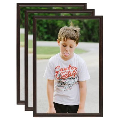 vidaXL Fotorámiky na stôl, koláž 3 ks, čierne 18x24 cm, MDF