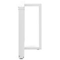 vidaXL Nohy k jedálenskému stolu v tvare T, 2 ks, biele, 100x35x(72-73) cm, oceľové