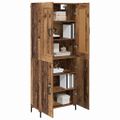 vidaXL Highboard 2 ks Staré drevo 69,5 x 34 x 180 cm Kompozitné drevo