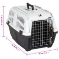 vidaXL Nosič pre domáce zvieratá s dvierkami 55x36x35 cm polypropylén