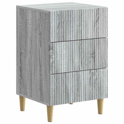vidaXL Nočný stolík Sivá sonoma 43 x 41 x 66,5 cm Kompozitné drevo
