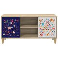 vidaXL TV skrinka MAINZ 102 x 33 x 50 cm Sonoma Kompozitné drevo