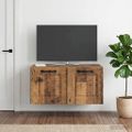 vidaXL Nástenná TV skrinka Nástenný Staré drevo 59,5 x 31 x 30 cm