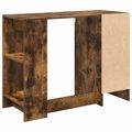 vidaXL Stôl Dymová dub 100 x 40 x 75 cm Kompozitné drevo