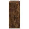 vidaXL Servírovacia skriňa Dymová dub 88,5 x 27,5 x 63,5 cm