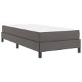 vidaXL Rám postele s matracmi Sivá 80 x 200 cm látka