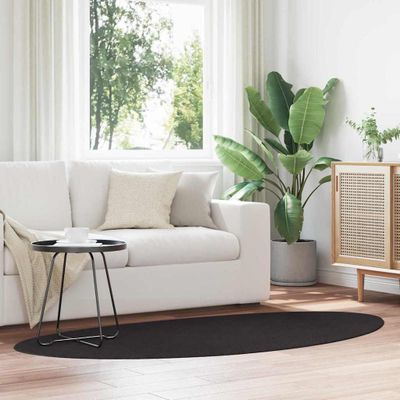 vidaXL Kusové koberce HUARTE Čierna 100 x 200 cm Polyester