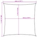 vidaXL Tieniaca plachta 160 g/m² oranžová 2x2 m HDPE