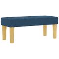 vidaXL Posteľ s pružinovým rámom Modrá 200 x 90 cm látka