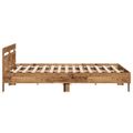 vidaXL Rám postele Staré drevo 203 x 185 x 70 cm Kompozitné drevo