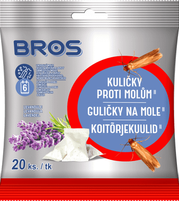 Bros guličky proti molám levandulové 20ks