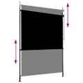 vidaXL Vonkajšia zatemňovacia roleta antracitová 150x270 cm