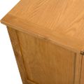 vidaXL TV skrinka 90x35x48 cm, dubový masív
