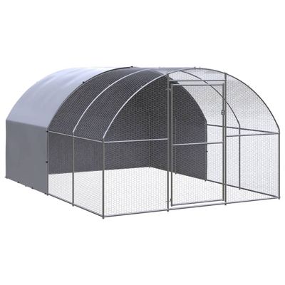 vidaXL Vonkajší kurín 3x4x2 m pozinkovaná oceľ