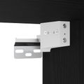 vidaXL Highboard Čierny dub 69,5 x 34 x 180 cm Kompozitné drevo