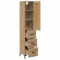 vidaXL Highboard Remeselný dub 34,5 x 34 x 180 cm Kompozitné drevo