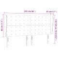 vidaXL Čelo postele so záhybmi tmavosivé 203x23x118/128 cm zamat