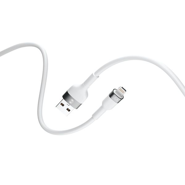 Forever Flexible kábel USB - Lightning 1,0 m 2,4A biely