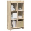 vidaXL Knižnica Dub sonoma 59 x 30 x 111 cm Kompozitné drevo
