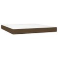 vidaXL Boxspring posteľ s matracom tmavohnedá 160x200 cm látka