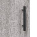 vidaXL Vysoká skrinka sivý dub sonoma 69,5x34x180 cm spracované drevo