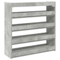 vidaXL Regál na topánky betónovosivý 80x25x81 cm spracované drevo