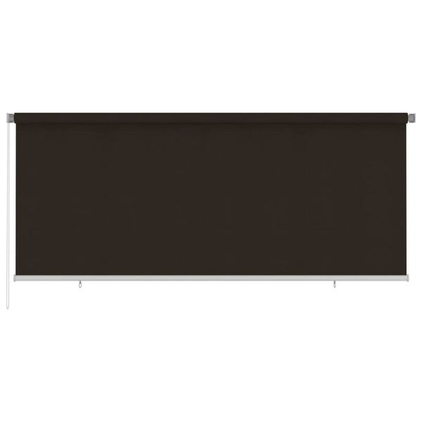 vidaXL Vonkajšia zatemňovacia roleta 350x140 cm hnedá HDPE