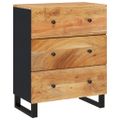 vidaXL Komoda 60x33x75 cm masívne akáciové drevo