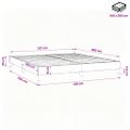 vidaXL Posteľný rám s boxspringom zelená 160x200 cm látka
