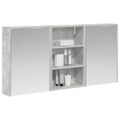 vidaXL Set kabinetov do kúpeľne 3 ks 126 x 16 x 62.5 cm
