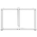 vidaXL Nohy konferenčného stolíka v tvare T, 2 ks, biele, 60x25x(42-43) cm, oceľové