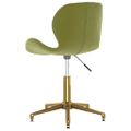 335042 vidaXL Swivel Dining Chair Light Green Velvet