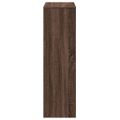 vidaXL Knižnica 3-poschodová hnedý dub 99x29x99 cm kompozitné drevo