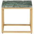 vidaXL Konferenčný stolík zelený 40x40x35 cm pravý kameň s mramorovou textúrou