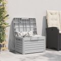 vidaXL Vonkajší box na vankúše sivý 73x50,5x46,5 cm polypropylén