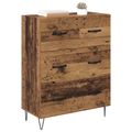 vidaXL Servírovacia skriňa so zásuvkou Staré drevo 69,5 x 34 x 90 cm