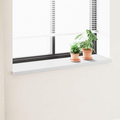vidaXL Parapetné dosky Biela 160 x 45 x 4,5 cm PVC