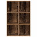 vidaXL skrinka na knihy/príborník Old Wood 66x30x98 cm Engineered Wood